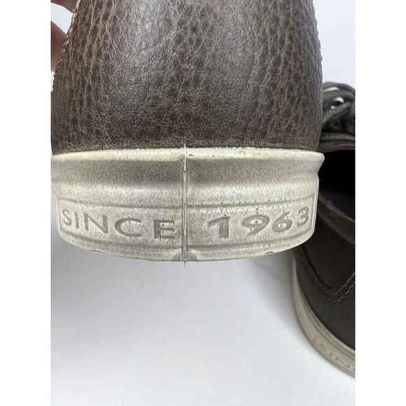 Ecco Brown Leather Comfort Sneakers Distress Tan Outsoles Size Size 44 Casual - Picture 6 of 10